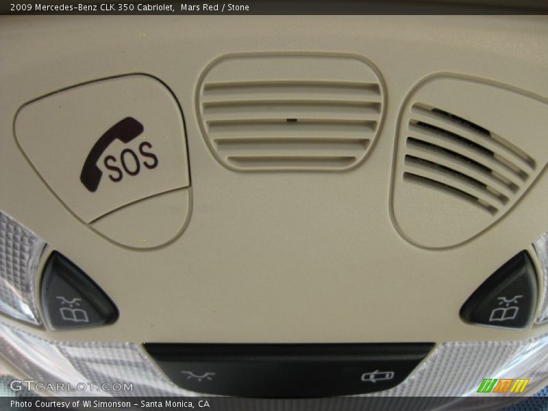 Mars Red / Stone 2009 Mercedes-Benz CLK 350 Cabriolet