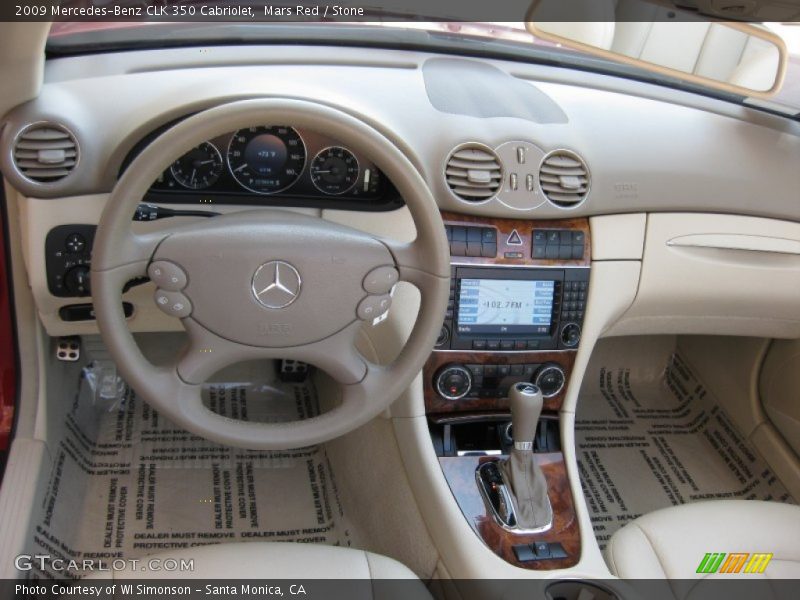 Mars Red / Stone 2009 Mercedes-Benz CLK 350 Cabriolet