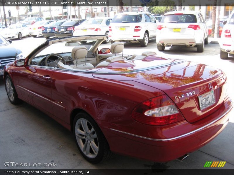 Mars Red / Stone 2009 Mercedes-Benz CLK 350 Cabriolet