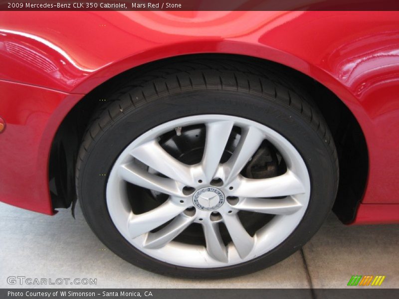 Mars Red / Stone 2009 Mercedes-Benz CLK 350 Cabriolet