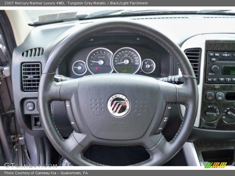 Tungsten Grey Metallic / Black/Light Parchment 2007 Mercury Mariner Luxury 4WD
