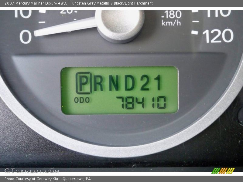 Tungsten Grey Metallic / Black/Light Parchment 2007 Mercury Mariner Luxury 4WD
