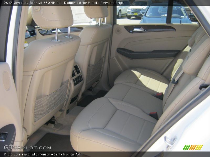 Diamond White Metallic / Almond Beige 2012 Mercedes-Benz ML 550 4Matic
