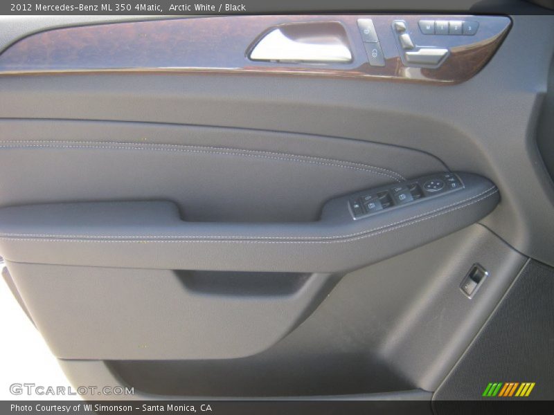 Arctic White / Black 2012 Mercedes-Benz ML 350 4Matic
