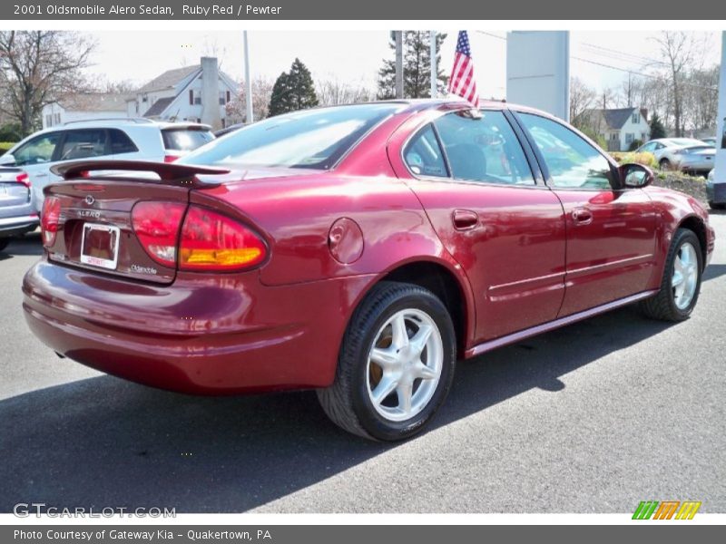 Ruby Red / Pewter 2001 Oldsmobile Alero Sedan