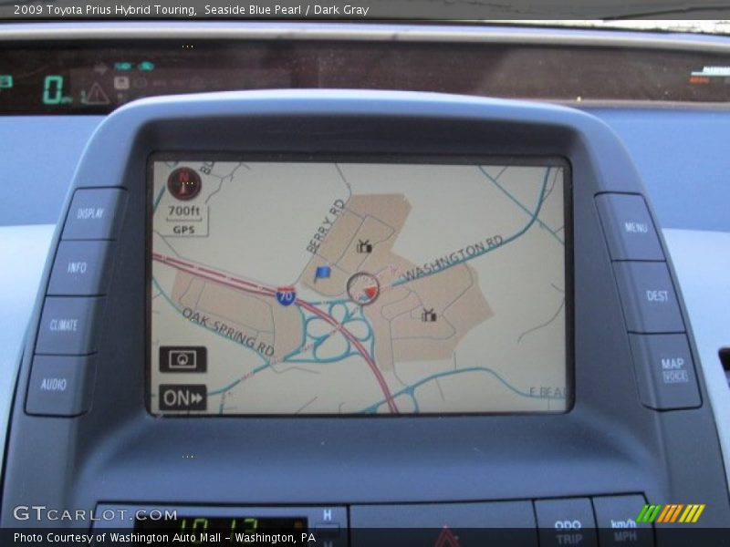 Seaside Blue Pearl / Dark Gray 2009 Toyota Prius Hybrid Touring