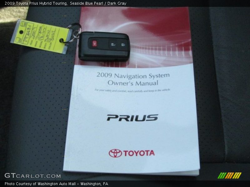 Seaside Blue Pearl / Dark Gray 2009 Toyota Prius Hybrid Touring