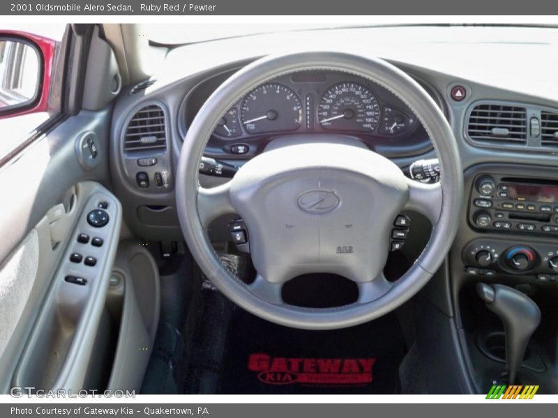 Ruby Red / Pewter 2001 Oldsmobile Alero Sedan