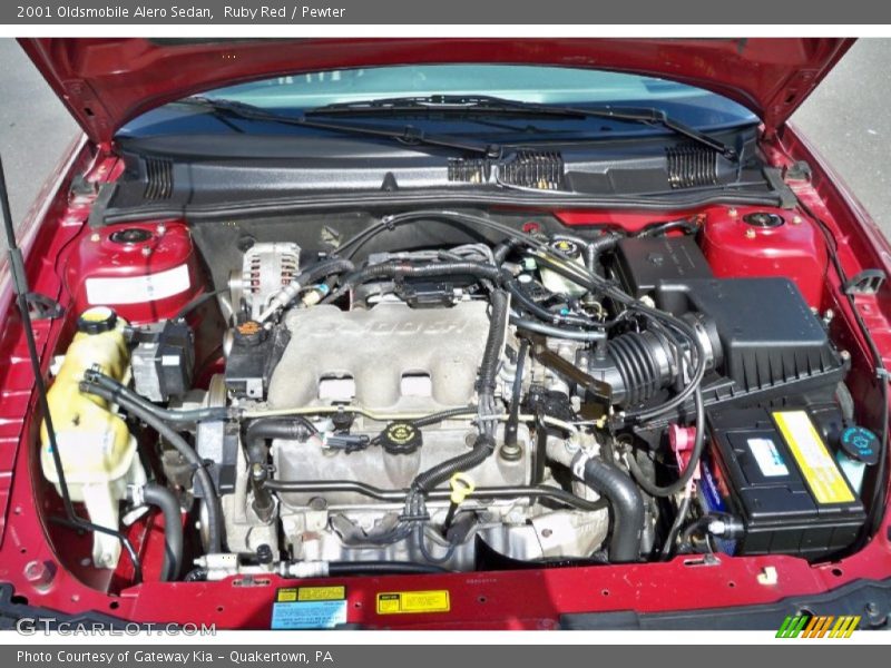 Ruby Red / Pewter 2001 Oldsmobile Alero Sedan