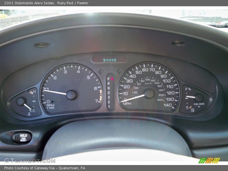 Ruby Red / Pewter 2001 Oldsmobile Alero Sedan