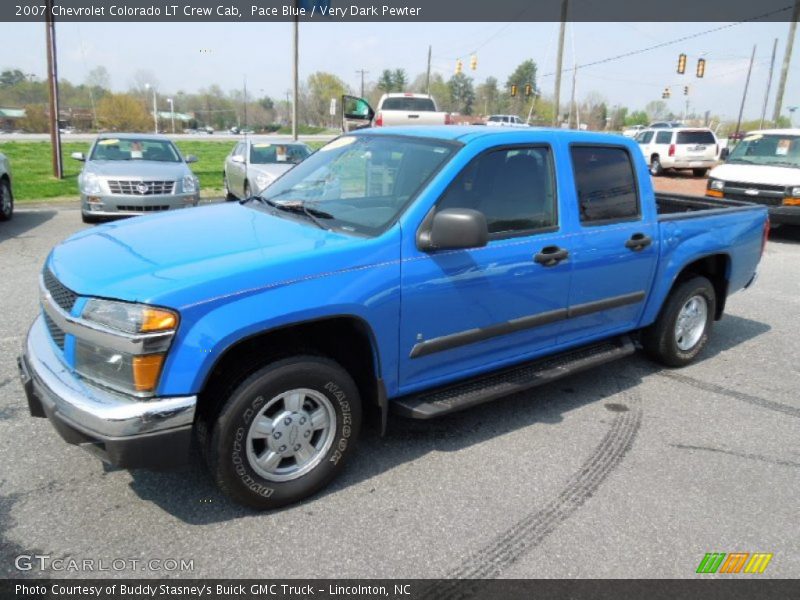 Pace Blue / Very Dark Pewter 2007 Chevrolet Colorado LT Crew Cab