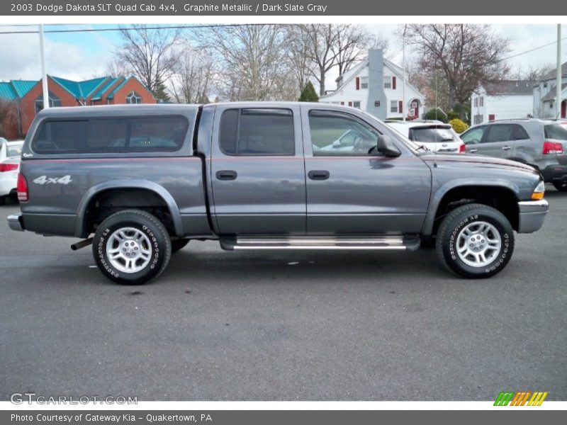 Graphite Metallic / Dark Slate Gray 2003 Dodge Dakota SLT Quad Cab 4x4