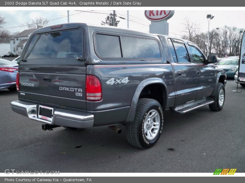 Graphite Metallic / Dark Slate Gray 2003 Dodge Dakota SLT Quad Cab 4x4