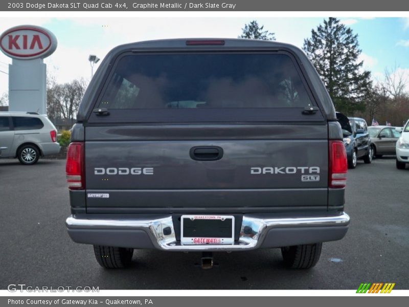 Graphite Metallic / Dark Slate Gray 2003 Dodge Dakota SLT Quad Cab 4x4