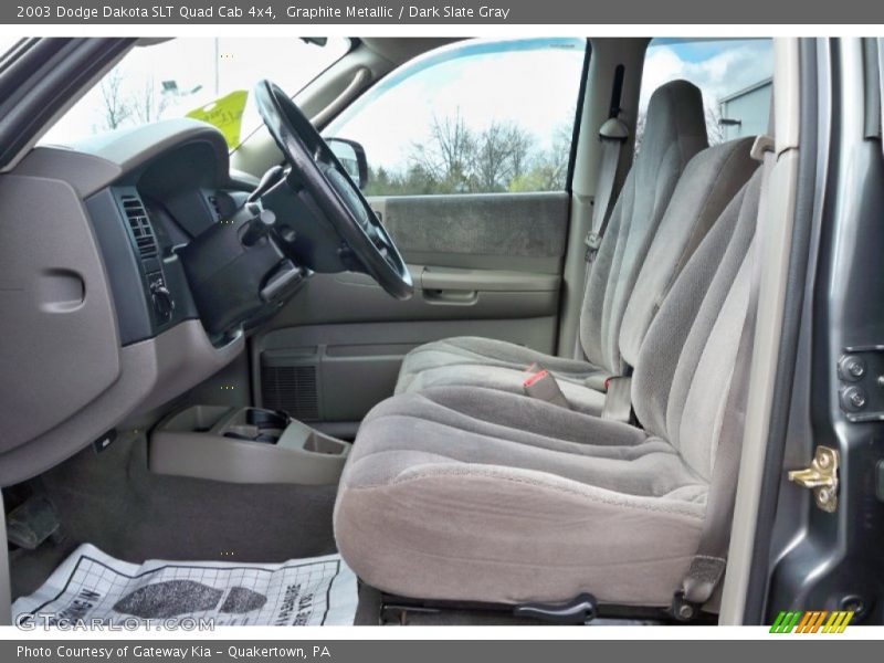 Graphite Metallic / Dark Slate Gray 2003 Dodge Dakota SLT Quad Cab 4x4