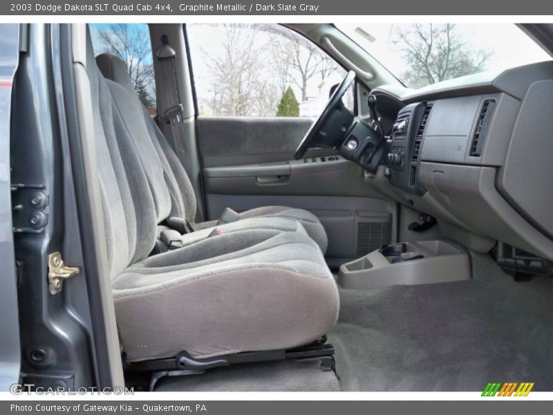 Graphite Metallic / Dark Slate Gray 2003 Dodge Dakota SLT Quad Cab 4x4
