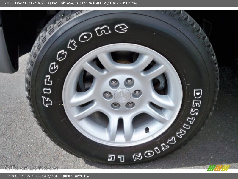 Graphite Metallic / Dark Slate Gray 2003 Dodge Dakota SLT Quad Cab 4x4