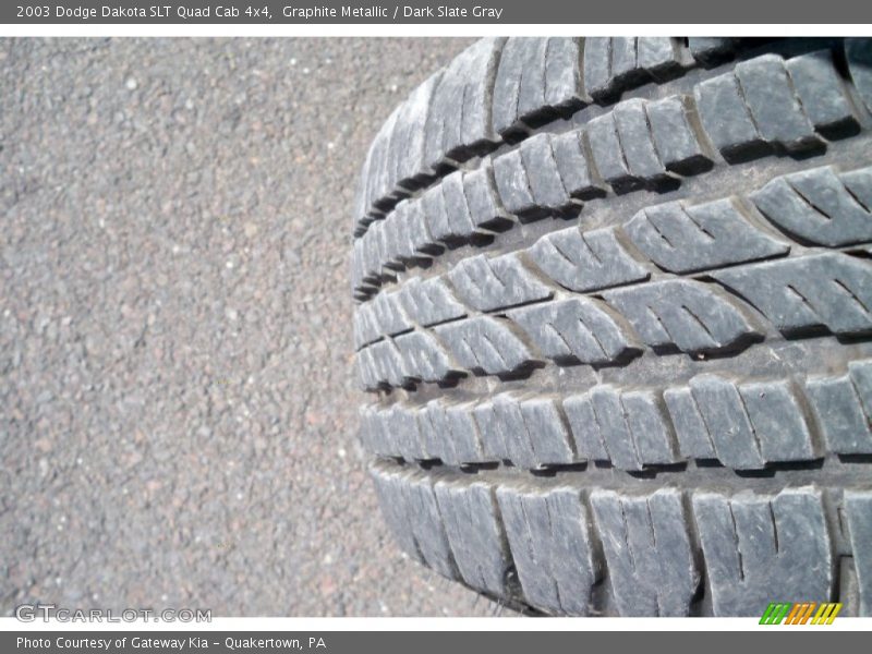 Graphite Metallic / Dark Slate Gray 2003 Dodge Dakota SLT Quad Cab 4x4