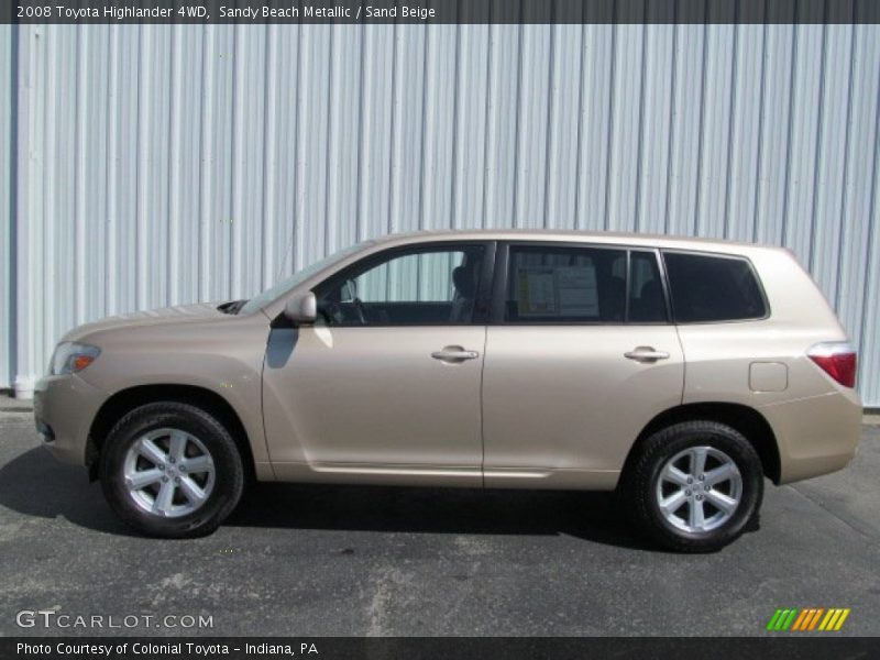 Sandy Beach Metallic / Sand Beige 2008 Toyota Highlander 4WD