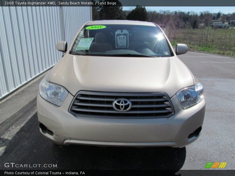 Sandy Beach Metallic / Sand Beige 2008 Toyota Highlander 4WD