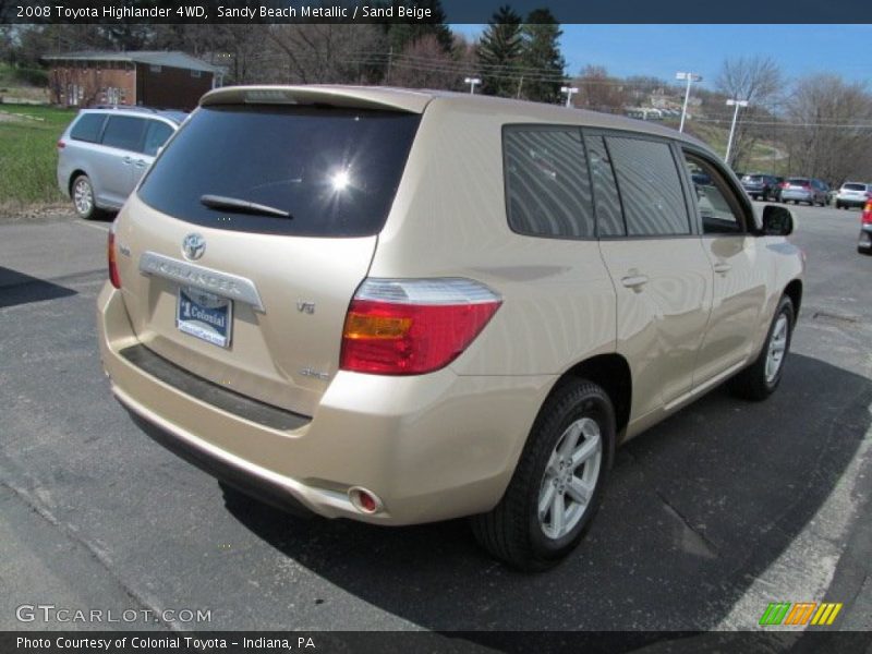 Sandy Beach Metallic / Sand Beige 2008 Toyota Highlander 4WD