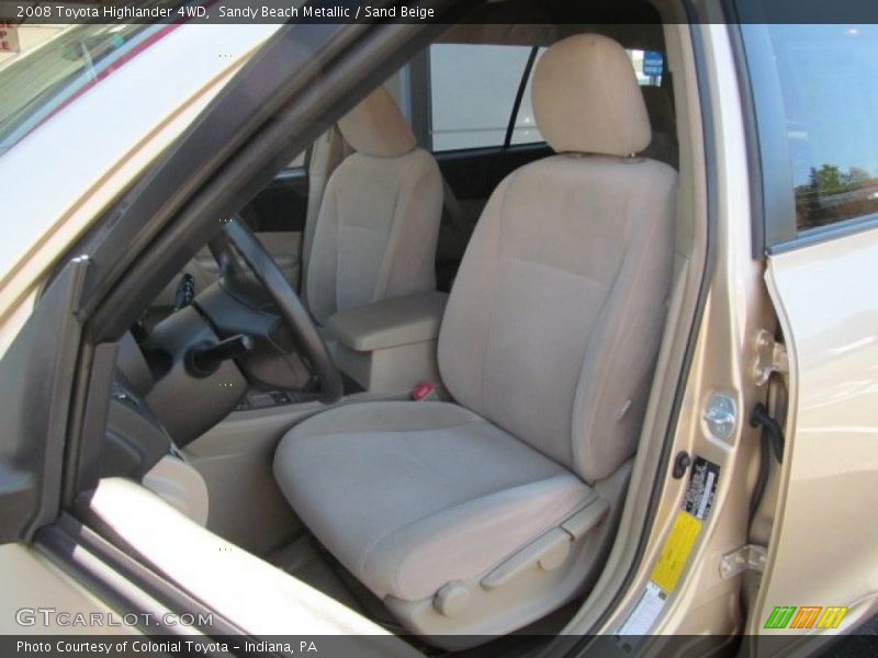Sandy Beach Metallic / Sand Beige 2008 Toyota Highlander 4WD