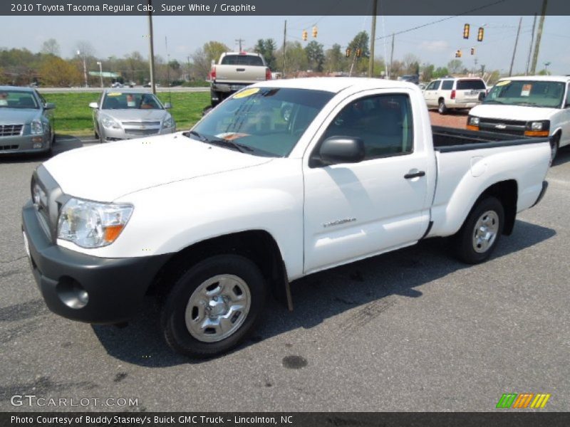 Super White / Graphite 2010 Toyota Tacoma Regular Cab