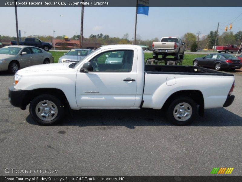 Super White / Graphite 2010 Toyota Tacoma Regular Cab