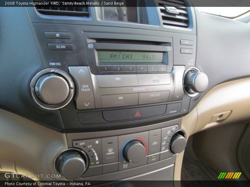 Sandy Beach Metallic / Sand Beige 2008 Toyota Highlander 4WD