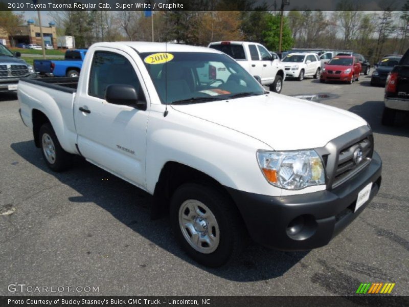 Super White / Graphite 2010 Toyota Tacoma Regular Cab