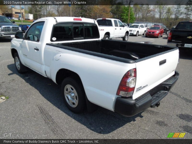 Super White / Graphite 2010 Toyota Tacoma Regular Cab