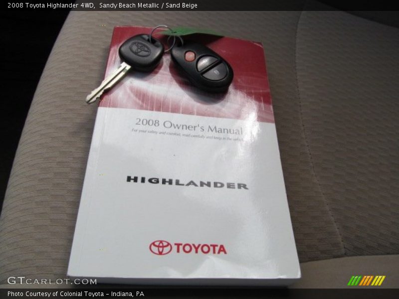 Sandy Beach Metallic / Sand Beige 2008 Toyota Highlander 4WD