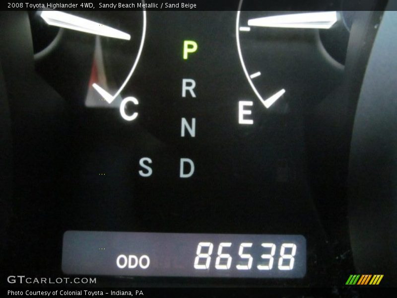 Sandy Beach Metallic / Sand Beige 2008 Toyota Highlander 4WD