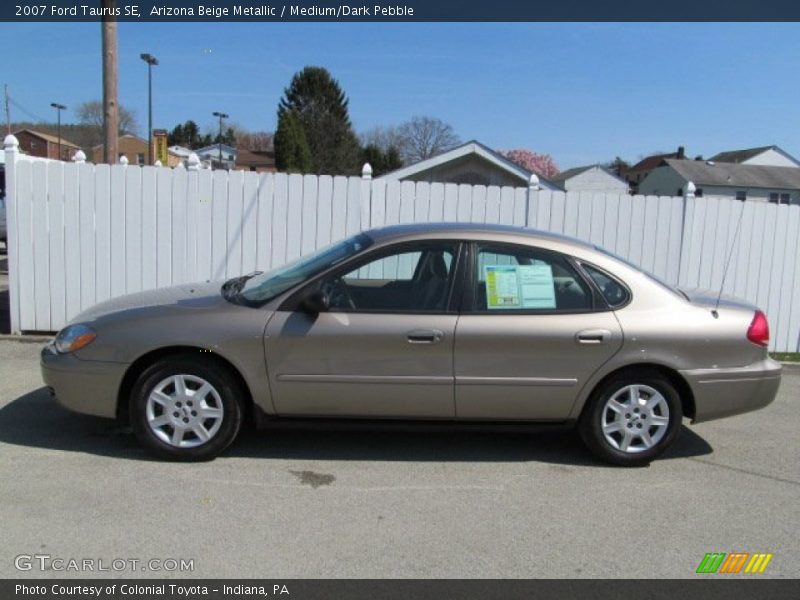 Arizona Beige Metallic / Medium/Dark Pebble 2007 Ford Taurus SE