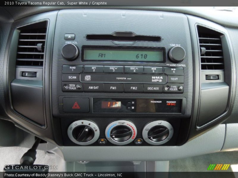 Super White / Graphite 2010 Toyota Tacoma Regular Cab