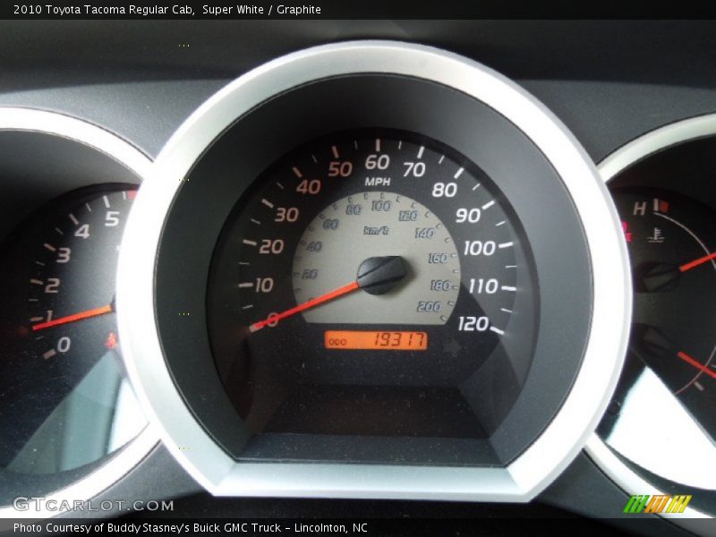 Super White / Graphite 2010 Toyota Tacoma Regular Cab