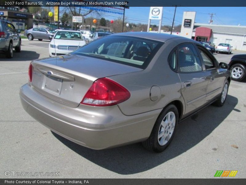Arizona Beige Metallic / Medium/Dark Pebble 2007 Ford Taurus SE