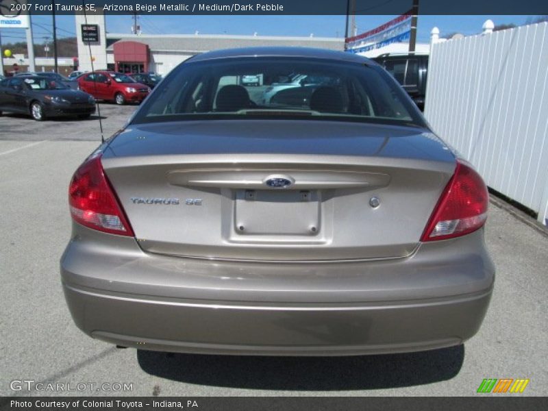 Arizona Beige Metallic / Medium/Dark Pebble 2007 Ford Taurus SE