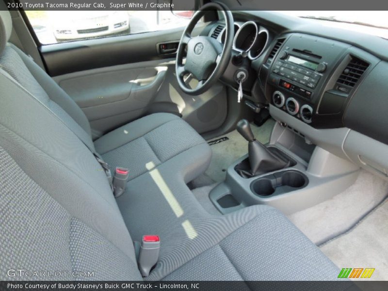 Super White / Graphite 2010 Toyota Tacoma Regular Cab