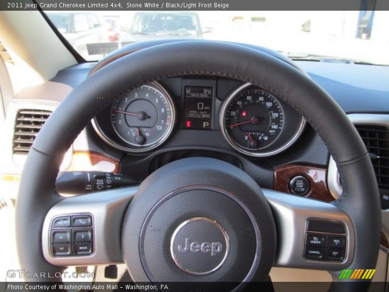Stone White / Black/Light Frost Beige 2011 Jeep Grand Cherokee Limited 4x4