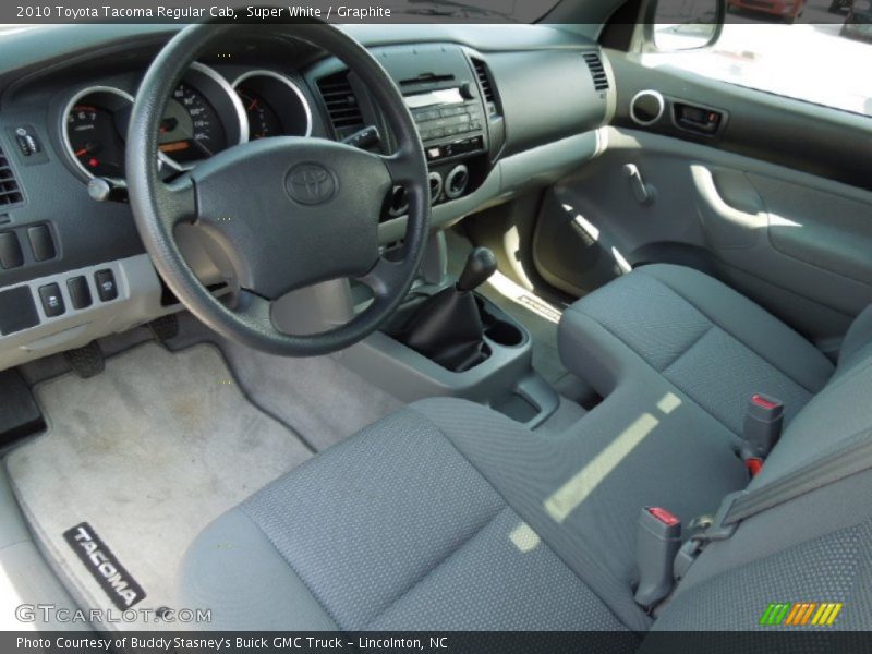 Super White / Graphite 2010 Toyota Tacoma Regular Cab