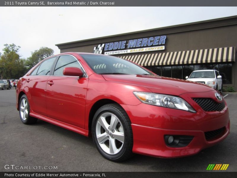 Barcelona Red Metallic / Dark Charcoal 2011 Toyota Camry SE