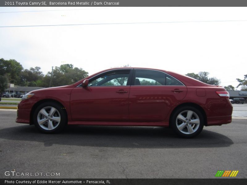 Barcelona Red Metallic / Dark Charcoal 2011 Toyota Camry SE