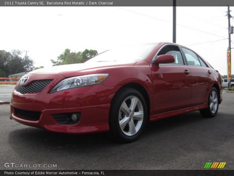 Barcelona Red Metallic / Dark Charcoal 2011 Toyota Camry SE