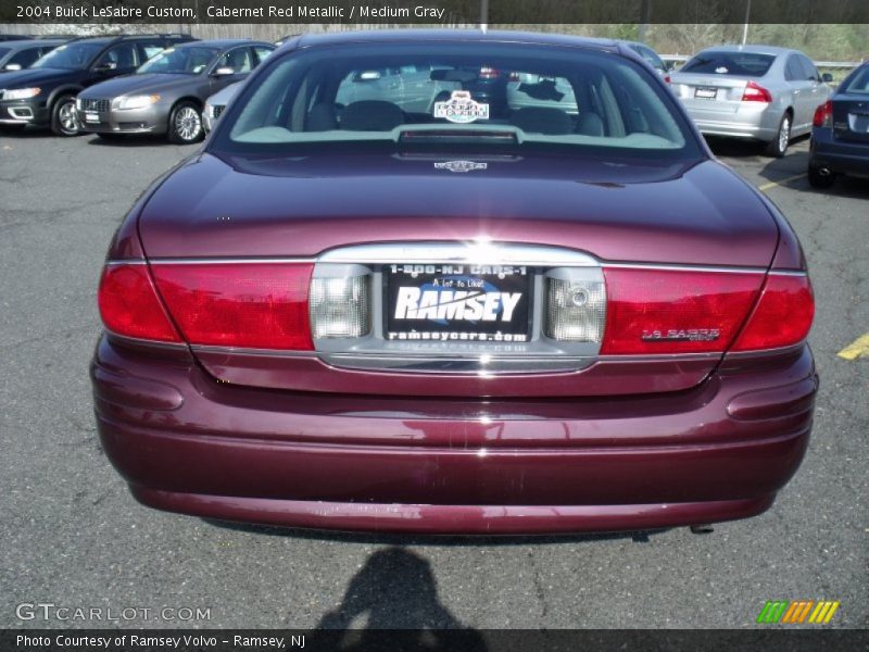 Cabernet Red Metallic / Medium Gray 2004 Buick LeSabre Custom