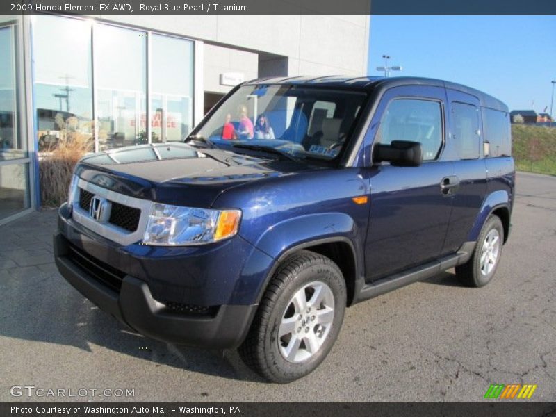 Royal Blue Pearl / Titanium 2009 Honda Element EX AWD
