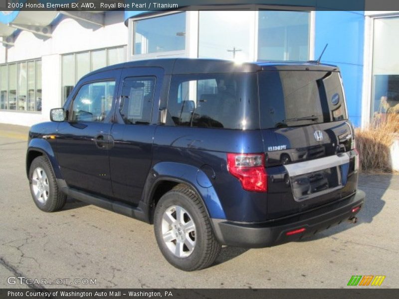 Royal Blue Pearl / Titanium 2009 Honda Element EX AWD