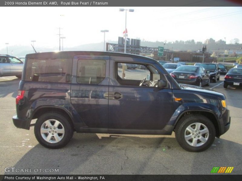 Royal Blue Pearl / Titanium 2009 Honda Element EX AWD