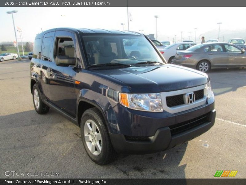 Royal Blue Pearl / Titanium 2009 Honda Element EX AWD