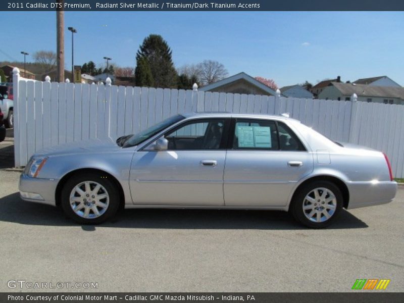 Radiant Silver Metallic / Titanium/Dark Titanium Accents 2011 Cadillac DTS Premium